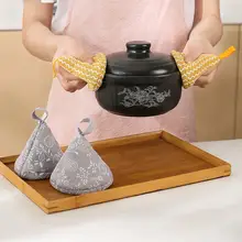 可愛い三角形の耐熱鍋カバー【微波対応・耐高温・キッチン用】