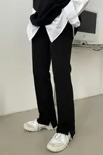 春夏向けデザインカットアウトワイドパンツ【トレンド・ルーズフィット・カジュアル】