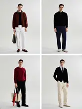 白色 チノパンツ【極上の柔らかさ・直筒デザイン・ビジネスカジュアル・春秋用】