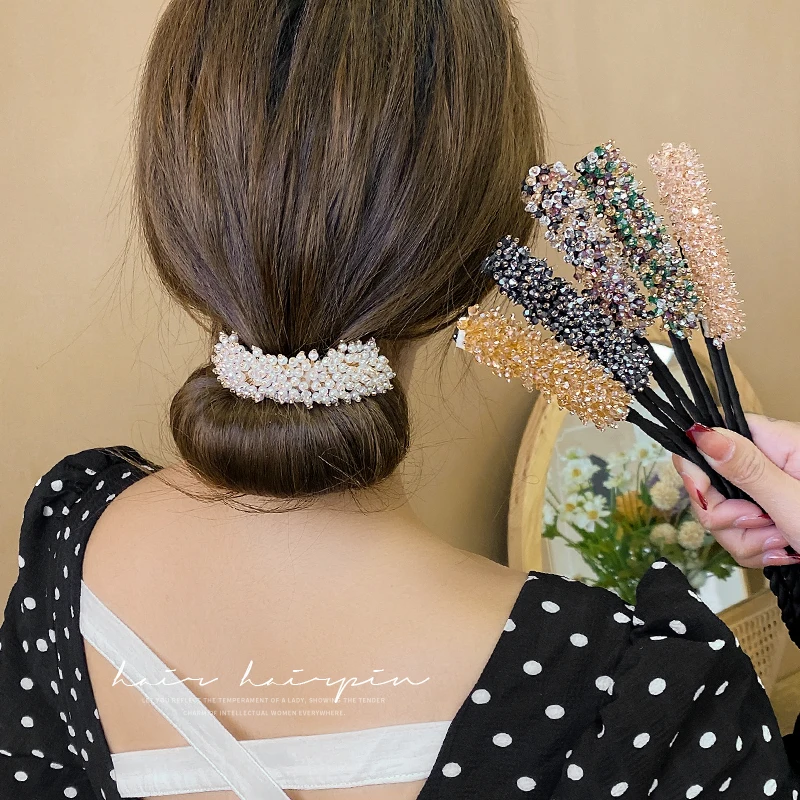 水晶風マルチヘアアレンジ器：こなれポニーテール・つまみ細工風ヘアアレンジの簡単実現法