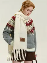 秋冬用 カーディガンセーター【多色展開・フェアアイル模様・重ね着に最適】（セットアップ対応）