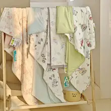 夏用クール感タオルケット【可愛いキャラクター柄・洗える・子供用・エアコン対応】（セットアップ対応）