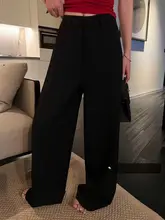 高腰ワイドパンツ【お洒落・スタイル・レディース】（セットアップ対応）