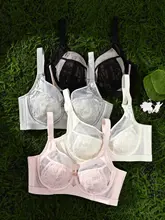 セクシーなレースブラジャー【通気性あり・快適・バストアップ効果・記憶チタンワイヤー使用】