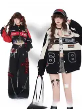 crazygirl 2WAYデタッチャブルバイクスタイルボンバージャケット【美少女・アメリカンストリート・ショート／ロング】
