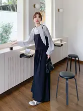 おしゃれなベストとタンクトップのコーディネート【ワイドパンツ・春秋対応】（セットアップ対応）