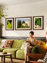 ウォールアート 壁掛け絵画 ヴィンテージ 立体的 リビング ソファ背景 上品