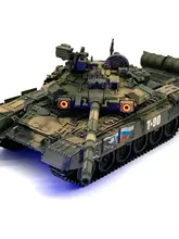 T90戦車モデル【庫賓カ記念日装飾・紫外線ライト付き】
