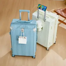 女性用 多機能小型旅行用キャリーケース【パスワードロック・機内持ち込み対応】