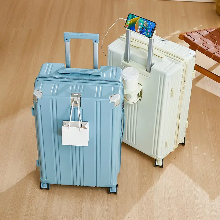女性用 多機能小型旅行用キャリーケース【パスワードロック・機内持ち込み対応】