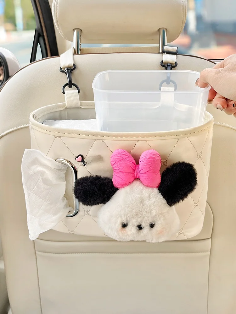 車載ゴミ箱＆ティッシュボックス：後部座席用多機能収納ラックの実用性と価格帯分析