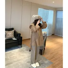 極上の柔らかさ 羊毛100% ダブルフェイスフード付きコート【秋冬用・レディース】