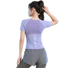 スポーツTシャツ ヨガ レディース 半袖 速乾 メッシュ 通気性 夏用 スリム