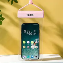 防水スマートフォンポーチ【タッチスクリーン対応・透明・防水・プール・温泉用】