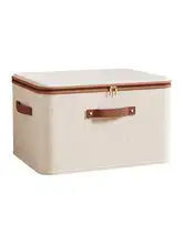 ファスナー付き収納ボックス【衣類整理・カバー付き・下着や靴下用】