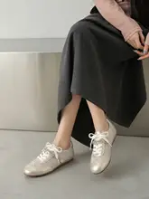 快適な履き心地！通気性のあるメッシュデザインのフラットトレーニングシューズ【水晶装飾・柔らかいソール・カジュアル】