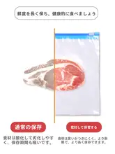 食品用保存バッグ【ジッパー付き・厚手・冷蔵庫用・家庭用】
