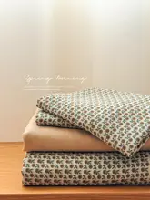 文芸風レトロ小花柄 全棉二重ガーゼ布団カバー【寝室用・宿舎向け】（セットアップ対応）