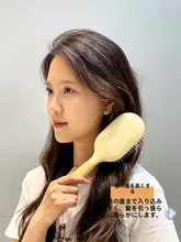 頭皮マッサージ用エアクッションブラシ【静電気防止・ロングヘア・収納付き】