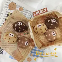 三色クッキー型猫おもちゃ【かわいいデザイン・柔らか素材】