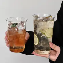 シンプルな高硼珪酸ガラスカップ【大容量・ラテ・果茶・冷飲用】