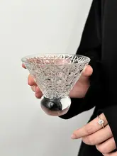 デザイン三角型カクテルグラス【薄型・ミニマリストスタイル・マルティーニ用】
