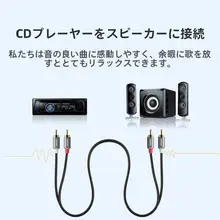 RCAオーディオケーブル 2RCA 同軸 赤白 テレビ アンプ スピーカー 接続用 「UGREEN」