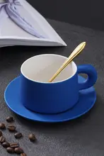 高級感ある手作り陶器コーヒーカップ【シンプルデザイン・ティータイム用・家庭用】