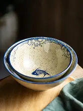 どんぶり ボウル 陶器 おしゃれ 家庭用 朝食 麺用 フルーツ サラダ