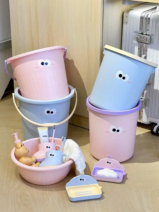 学生用洗面器3点セット【厚手・洗面・洗濯用バケツ】