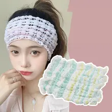 幅広デザインのヘアバンド【洗顔・フェイスマスク用・シンプルスタイル】