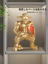 筋肉の财神像【リビング装飾・テレビ台用・高級感のあるインテリア】