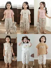 小花柄の蚊除けパンツ【夏用・子供用・軽やかで通気性良好・フィット】