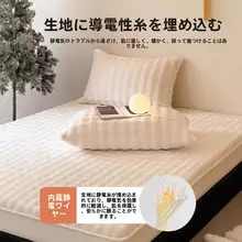 冬用 牛乳毛布ベッドカバーセット【保温・加厚・3点セット】