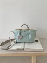 防水ナイロンバッグ【軽量・春夏用・マカロンカラー・通勤用・テ手提げ・ショルダータイプ】