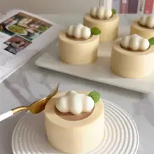 雲朵デザインのシリコンモールド【食品級・DIY手作りスイーツ・ムースカップ用】