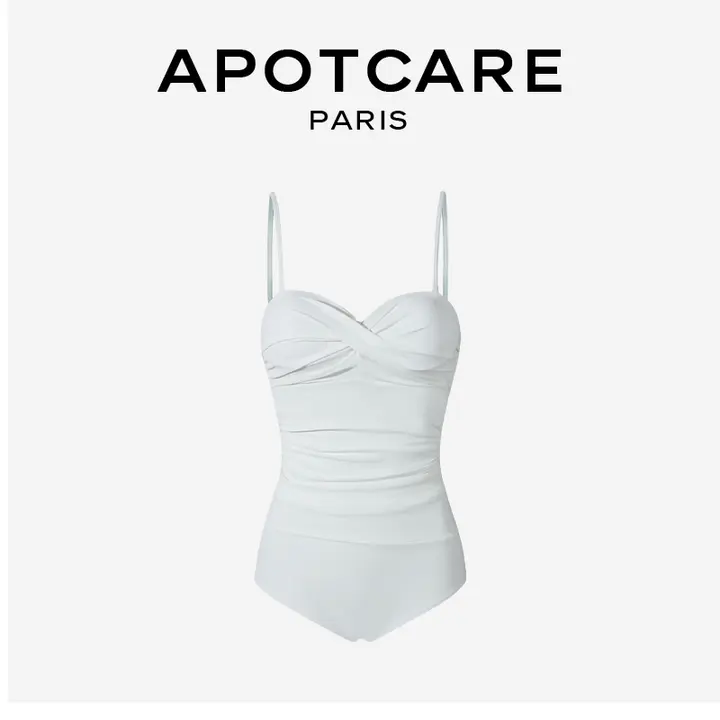 APOTCARE スカートデザインの女性用水着【バックオープン・ウエストカバー・体型カバー】