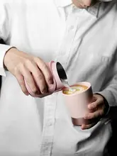高級なセラミック製コーヒーカップ【ラテアート対応】