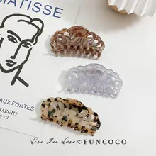 ヘアクリップ レディース 大きめ アセテート 豹柄 きれいめ 上品 着回し ヴィンテージ