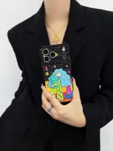 可愛らしいデザインのスマホケース【全包保護・調整可能なストラップ付き・iPhoneやHuawei、Xiaomiに対応】