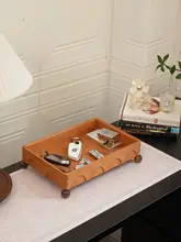玄関用鍵収納ボックス【高級感ある天然木製・ヴィンテージ風・大サイズ】