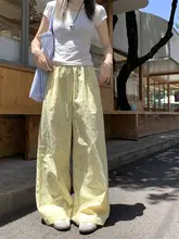格子模様のカラフルドットパンツ【高ウエスト・ゆったりワイドレッグ・夏用】（セットアップ対応）