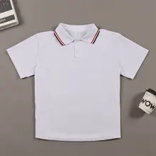 夏用ポロシャツ【白色・黒縁・ラウンドカラー・ゆったりサイズ・短袖】（セットアップ対応）