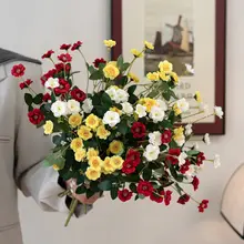 インス風 小さなバラの造花ブーケ【装飾用・リビング・テーブル用】
