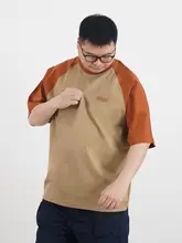 純綿 Tシャツ【肩回りゆったり・半袖・バイカラー】