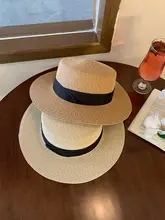 フランス風ヴィンテージストロー帽子【大きなつば・日焼け防止・夏用】