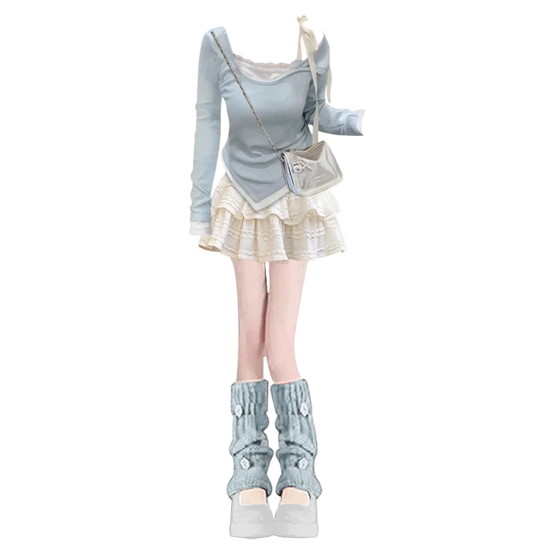 ウエストリボン付き フレアスカート【春夏用・可愛いデザイン・小柄向け】