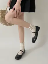 ソフトフラットバレエシューズ【シルバー・マリージェーン・女性用・ドレスに最適】