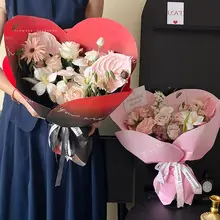 七夕向けハートデザイン包装紙【高級・シンプル・花束用】