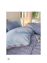ZOEO ディープブルー 4点セット【ふわふわタッチ・シンプルスタイル・猫好き向け・加厚】